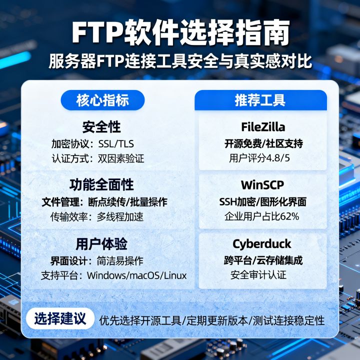 FTP软件怎么选？服务器FTP连接工具哪个安全