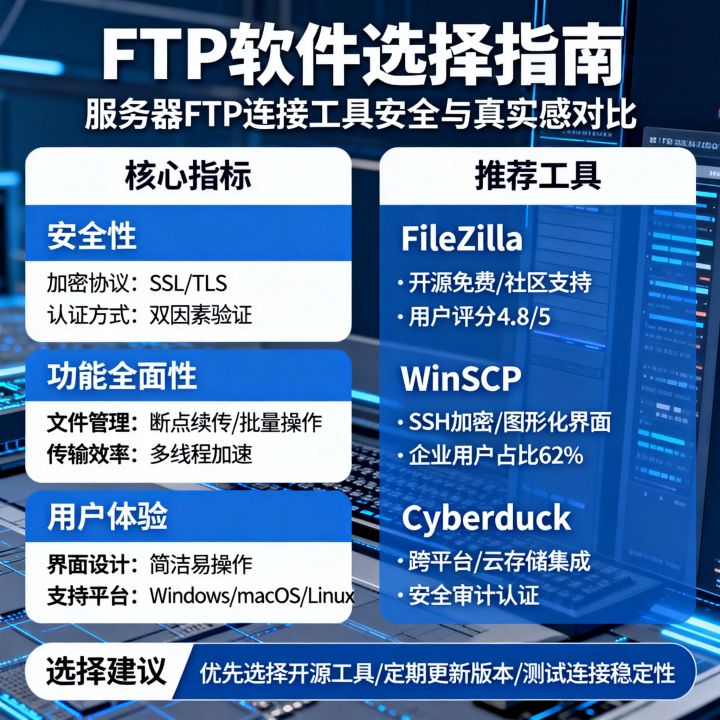 FTP软件怎么选？服务器FTP连接工具哪个安全