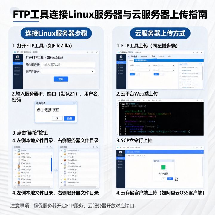 FTP工具怎么连接Linux服务器?上传文件到云服务器有哪些方式? FTP工具怎么连接Linux服务器?上传文件到云服务器有哪些方式?