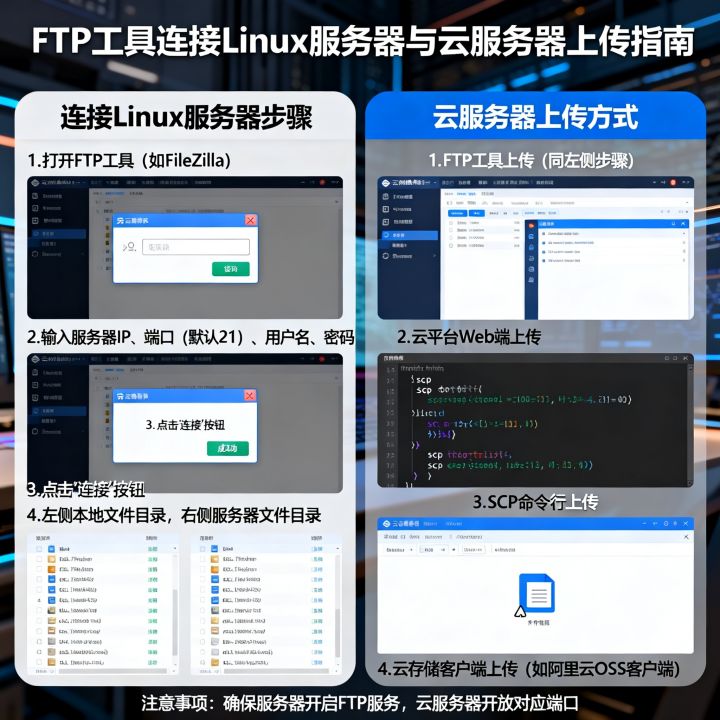 FTP工具怎么连接Linux服务器?上传文件到云服务器有哪些方式? FTP工具怎么连接Linux服务器?上传文件到云服务器有哪些方式?