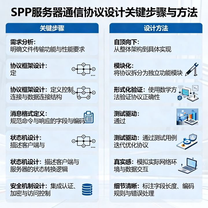 FTP服务器通信协议设计的关键步骤是什么？，通信协议设计方法有哪些