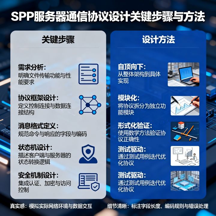 FTP服务器通信协议设计的关键步骤是什么？，通信协议设计方法有哪些
