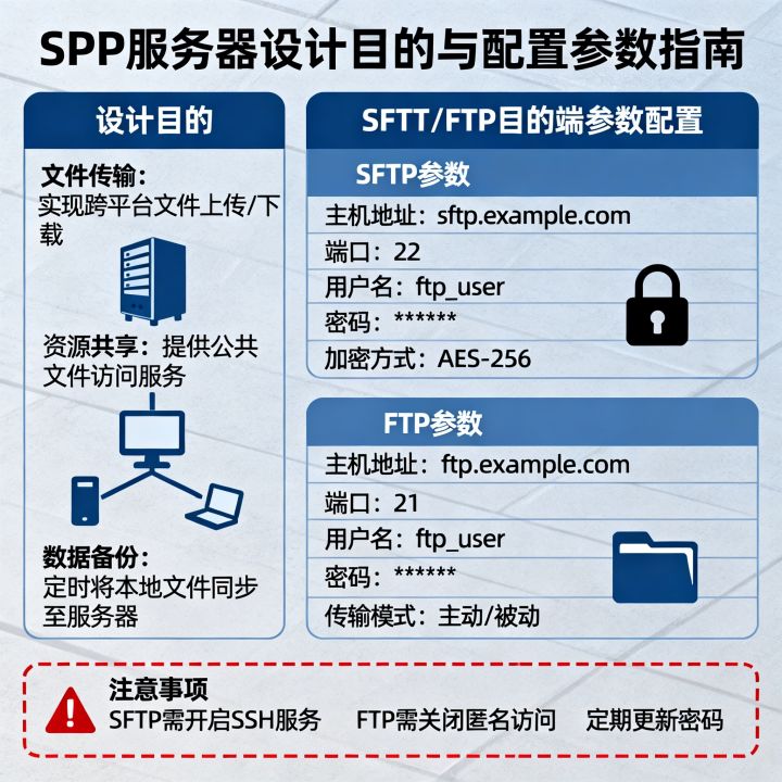 FTP服务器设计目的是什么?如何配置SFTP/FTP目的端参数? FTP服务器设计目的是什么?如何配置SFTP/FTP目的端参数?