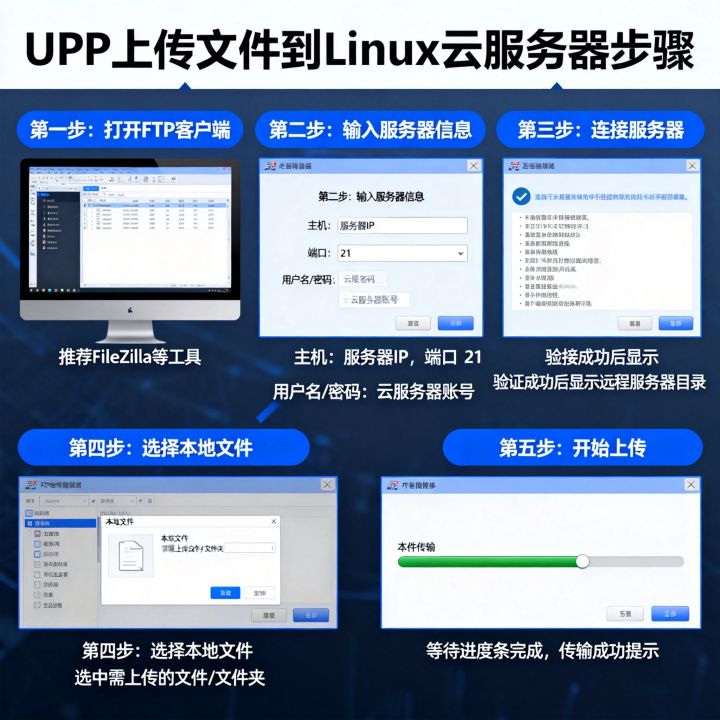 如何用FTP上传文件到Linux云服务器？FTP上传文件到Linux云服务器步骤