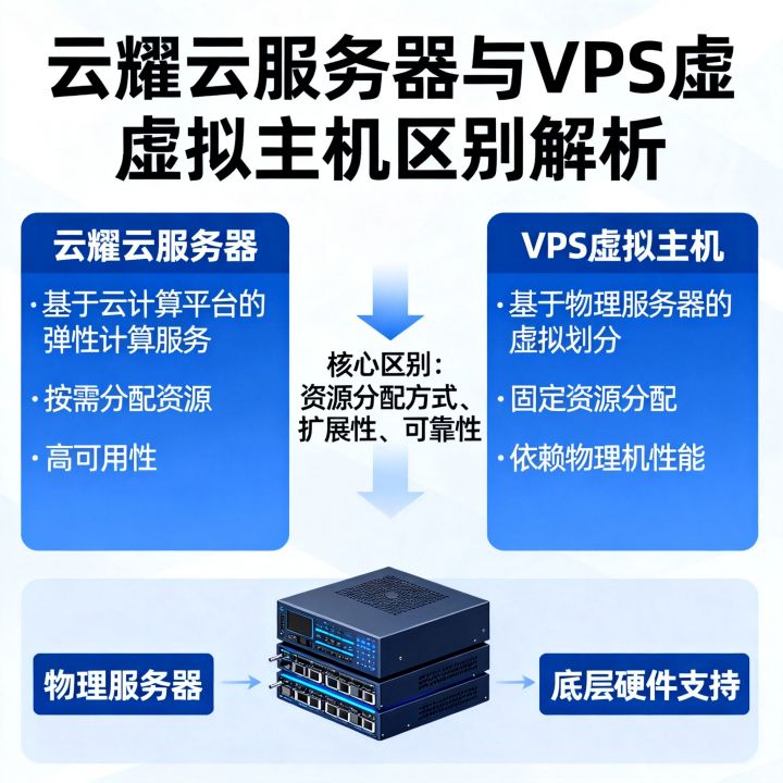 什么是云耀云服务器?服务器vps虚拟主机区别 什么是云耀云服务器?服务器vps虚拟主机区别