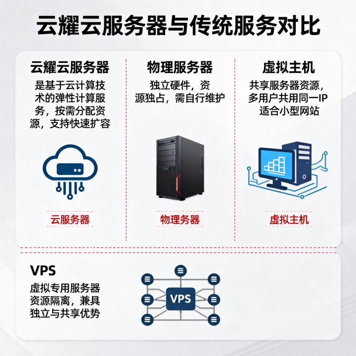 什么是云耀云服务器?,服务器、虚拟主机、VPS区别 什么是云耀云服务器?,服务器、虚拟主机、VPS区别