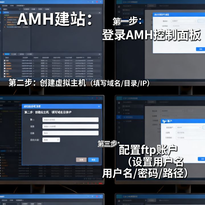 ftp怎么建立虚拟主机服务器吗_使用AMH建站 ftp怎么建立虚拟主机服务器吗_使用AMH建站