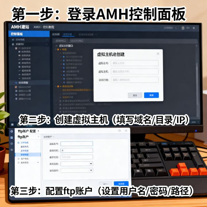 ftp怎么建立虚拟主机服务器吗_使用AMH建站 ftp怎么建立虚拟主机服务器吗_使用AMH建站