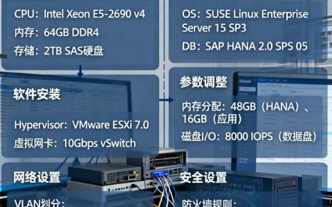 服务器怎么弄成虚拟主机，SAP S/4HANA服务器配置
