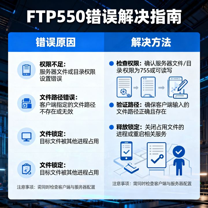 服务器FTP550错误怎么解决?,FTP550错误是什么原因 服务器FTP550错误怎么解决?,FTP550错误是什么原因