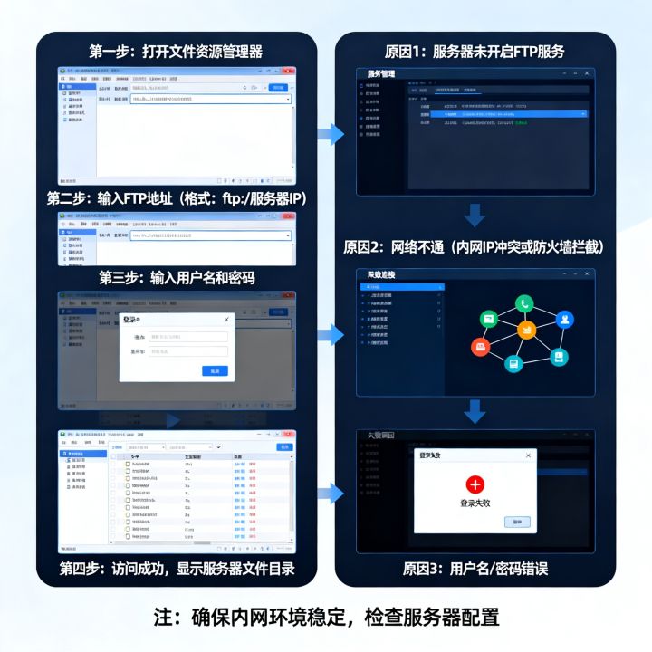 访问内网下FTP服务器怎么操作?,内网FTP服务器为什么访问失败 访问内网下FTP服务器怎么操作?,内网FTP服务器为什么访问失败