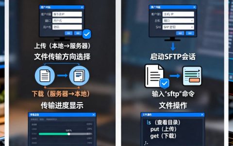 FTP服务器之间如何传输文件，SSH协议主机怎样使用SFTP？